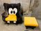 Goofy Rocking Chair and Ottoman from Bretz, 1990s, Set of 2, Image 1