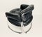 Black Leather Club Chairs, 1960s, Set of 2 2