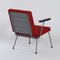 Roter 1401 Armlehnstuhl von Wim Rietveld für Gispen, 1950er 6