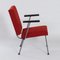 Roter 1401 Armlehnstuhl von Wim Rietveld für Gispen, 1950er 7