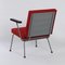 Roter 1401 Armlehnstuhl von Wim Rietveld für Gispen, 1950er 5