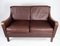 2-Seat Sofa in Red Brown Leather from Stouby Furniture 4