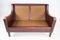 2-Seat Sofa in Red Brown Leather from Stouby Furniture 17