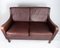 2-Seat Sofa in Red Brown Leather from Stouby Furniture 2