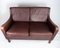 Canapé 2 Places en Cuir Marron Rouge de Stouby Furniture 2