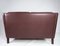 2-Seat Sofa in Red Brown Leather from Stouby Furniture 13