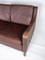 2-Seat Sofa in Red Brown Leather from Stouby Furniture 3