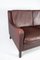 2-Seat Sofa in Red Brown Leather from Stouby Furniture 5