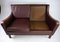2-Seat Sofa in Red Brown Leather from Stouby Furniture 14