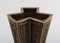 Cubist Vase in Glazed Stoneware by Lisa Engquist for Bing and Grondahl 3