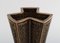 Cubist Vase in Glazed Stoneware by Lisa Engquist for Bing and Grondahl, Image 3