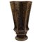 Glasierte Kubistische Vase aus Steingut von Lisa Engquist für Bing and Grondahl 1