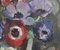 Natura morta con anemoni in brocca, anni '30, olio su tela, Immagine 11
