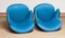 Petrol Fabric Club Lounge Chairs in the Style of Kurt Olsen, 1950s, Set of 2, Image 14