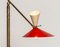 Italienische Messing Stehlampe mit Up & Down Leuchte von Stilux Milano, 1950er 10