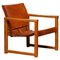 Cognac Leather Safari Chair Model Diana by Karin Mobring for Ikea, Sweden, 1970s 1