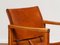 Cognacfarbener Leder Safari Stuhl Modell Diana von Karin Mobring für Ikea, Schweden, 1970er 8