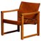 Cognac Leather Safari Chair Model Diana by Karin Mobring for Ikea, Sweden, 1970s 2