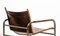 Leather and Tubular Steel Armchair by Tord Bjorklund, Sweden, 1980s 9