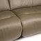 Cumuly Green Leather 3-Seater Sofa from Himolla 4