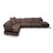 Opus Brown Leather Corner Sofa from Natuzzi 8