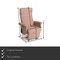 Fabric Armchair in Rosé Beige Pastel from Strässle 2