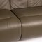 Cumuly Olive Leather Sectional 2-Seat & 3-Seat Sofa Set from Himolla 7