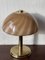 Große Mushroom Swirl Tischlampe, 1970er 3