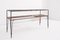 Modernist Magazine Rack or Side Coffee Table in Metal, Wood and Glass, US, 1950s 11