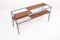 Modernist Magazine Rack or Side Coffee Table in Metal, Wood and Glass, US, 1950s, Image 6