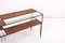Modernist Magazine Rack or Side Coffee Table in Metal, Wood and Glass, US, 1950s 9