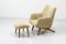Lounge Chair with Ottoman Set by Illum Wikkelsø, 1950s 9