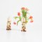 Mid-Century Faux Bamboo Vases, Set of 2 5