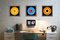 Collezione Vinyl, trio giallo, blu, arancione, Pop Art Color Photography, 2014-2017, Immagine 5