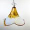 Vintage Murano & Ice Glass Pendant Lamp, Italy, 1970s 3