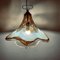 Vintage Murano & Ice Glass Pendant Lamp, Italy, 1970s 8