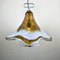 Vintage Murano & Ice Glass Pendant Lamp, Italy, 1970s 5