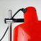 Mid-Century Red Desk Lamp, Italy, 1960s, Image 4