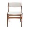 Teak & Bouclé Wool Dining Chairs, Denmark, 1960, Set of 4 2