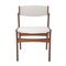 Teak & Bouclé Wool Dining Chairs, Denmark, 1960, Set of 4, Image 2
