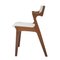 Teak & Bouclé Wool Dining Chairs, Denmark, 1960, Set of 4 3