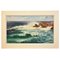 Marine Painting, Waves and Rock Painting, 20th-Century, Image 1
