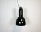 Bauhaus Industrial Black Enamel Pendant Lamp from Elektrosvit, 1960s, Image 1