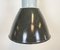 Lámpara de fábrica industrial esmaltada en gris de Elektrosvit, años 60, Imagen 6
