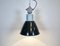 Lampe d'Usine Industrielle en Émail Gris de Elektrosvit, 1960s 8