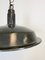 Industrial Dark Gray Enamel Hanging Lamp, 1950s, Image 5