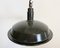 Industrial Dark Gray Enamel Hanging Lamp, 1950s 3