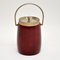 Vintage Lacquered Parchment Ice Bucket by Aldo Tura, 1960s 1
