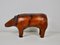 Leather Pig Stool by Dimitri Omersa, 1960s 3