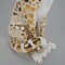 Hollywood Regency Style White and 24 Carat Gold Leopard, 1970s 6